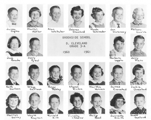 Miss Clevelands 3rd Grade Class 1960-61
